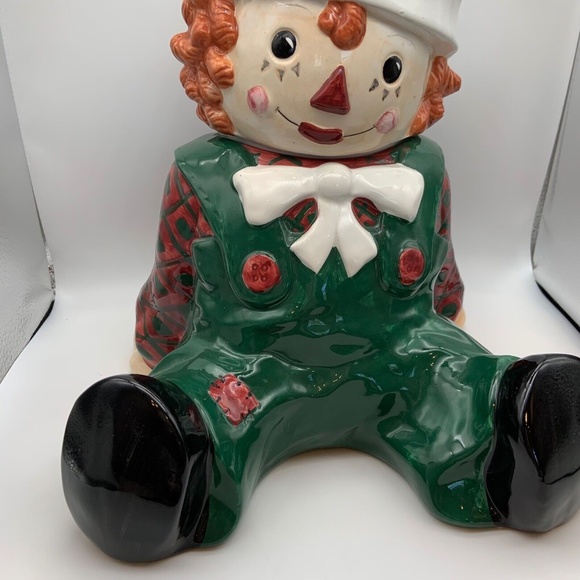 Vintage Raggedy Andy 1998 Sakura Snowden Friends Ceramic Cookie Jar - Picture 2 of 14
